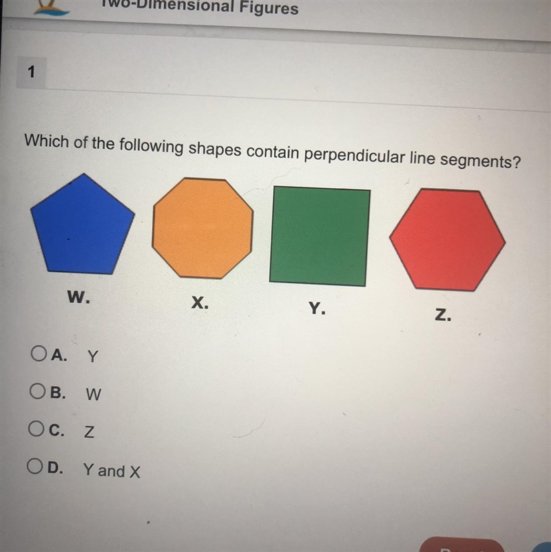 Which of the following shapes contain perpendicular line segments?-example-1