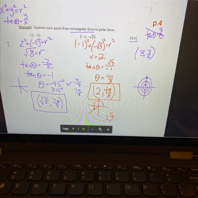 Can you explain to me why the third part would be pi/2 as the unit circle value?-example-1