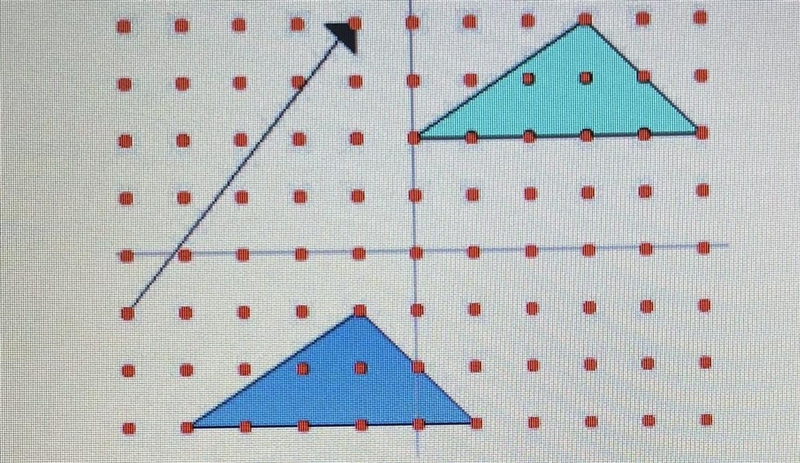 The transformation shown here maps each point on the preimage up 5 and right 4A) translation-example-1