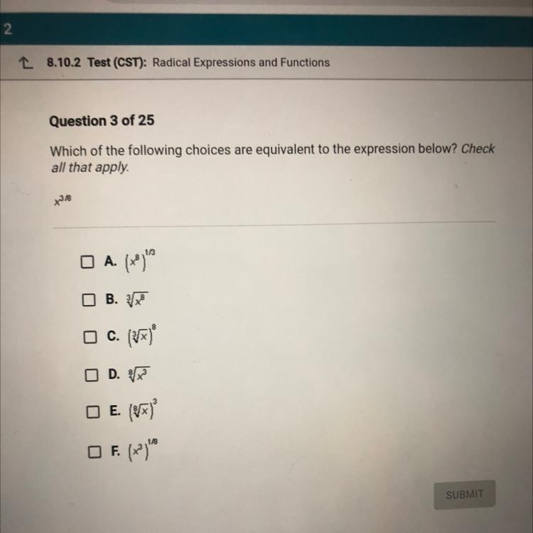 Which of the following choices are equivalent to the expression below? Check all that-example-1