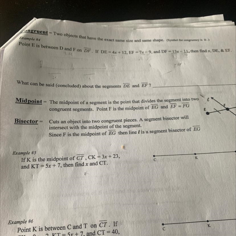 Point Evis between D and F on D.if DE=4x+12,EF=7x-9, and DF=13x-11,then find x, DE-example-1