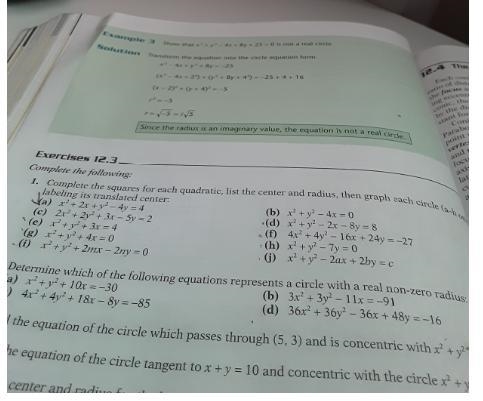 Complete the following: by the di tant to Complete the squares for each quadratic-example-1