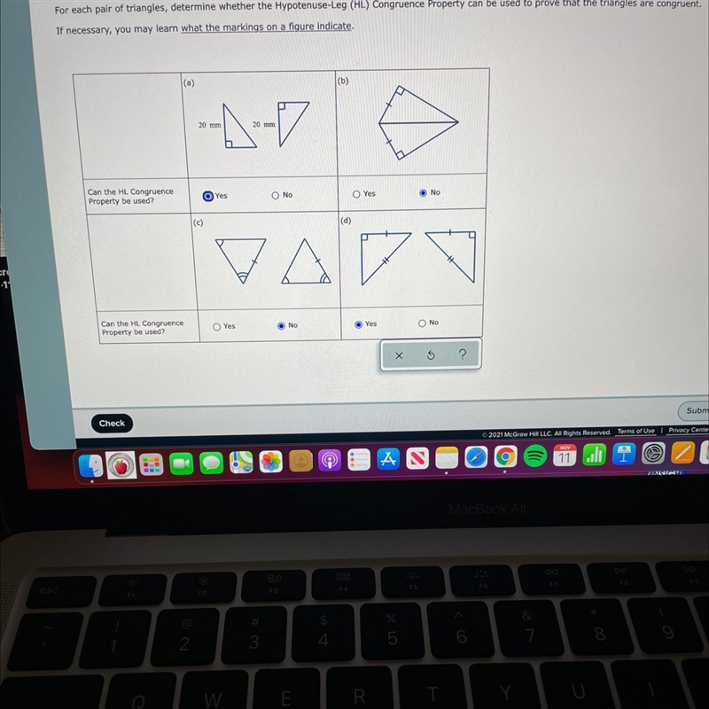 Could please get help with this math. I need help weather each of the triangles can-example-1