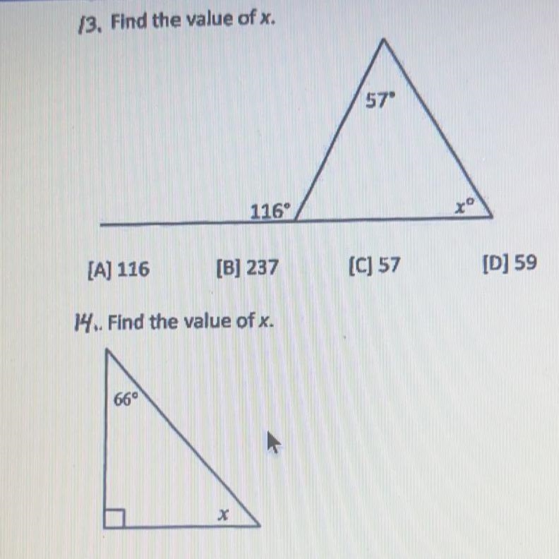 I need help with number 13 and 14-example-1