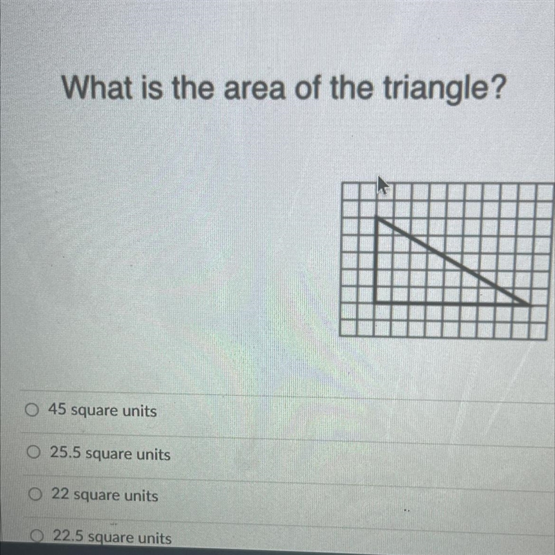 What is the area of the triangle?-example-1