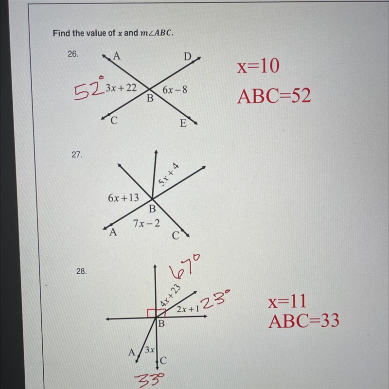 Are #26 & #28 correct? I need help with #27-example-1