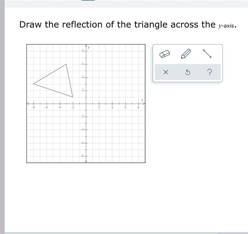 May I please get help with creating the new reflection of the triangle for I have-example-1