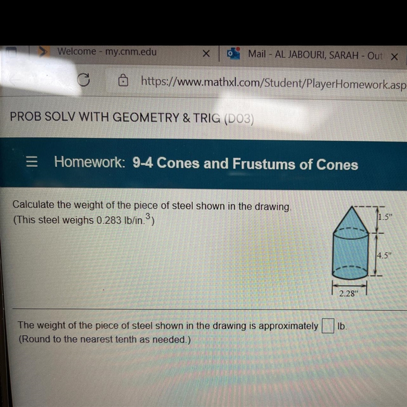 Calculate the weight of the piece of steel in picture look at image for further clarification-example-1