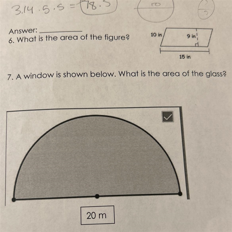 Answer: 6. What is the area of the figure? 10 in 9 in 15 in-example-1