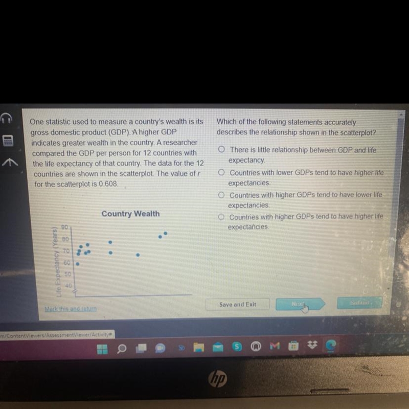 WhichdescriOne statistic used to measure a country's wealth is itsgross domestic product-example-1