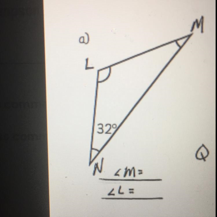 Calculate the missing angles in these isosceles triangles-example-1