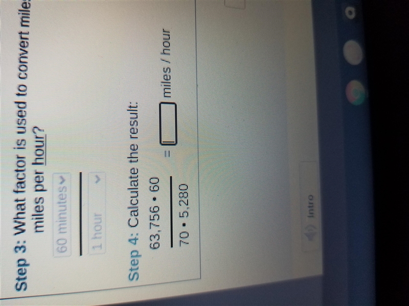 Step 4: Calculate the result: 63.756 = 60 miles 1 hour 70 - 5.280-example-1