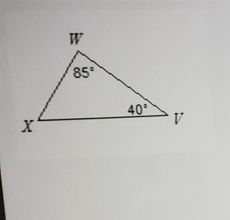 Order the sides of the triangle from shortest to longest. (HINT: You need to find-example-1