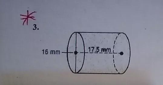 Leave PI and units for the answer. Find the volume.-example-1