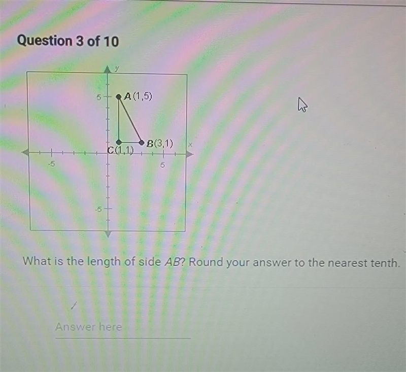 What is the le ght of side ab round your answer to the nearest tenth-example-1