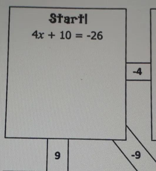 Two step equation maze use solutions to navigate through the puzzle show all steps-example-1