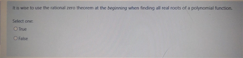 Is it wise to use the rational theorem at the beginning when finding all real roots-example-1