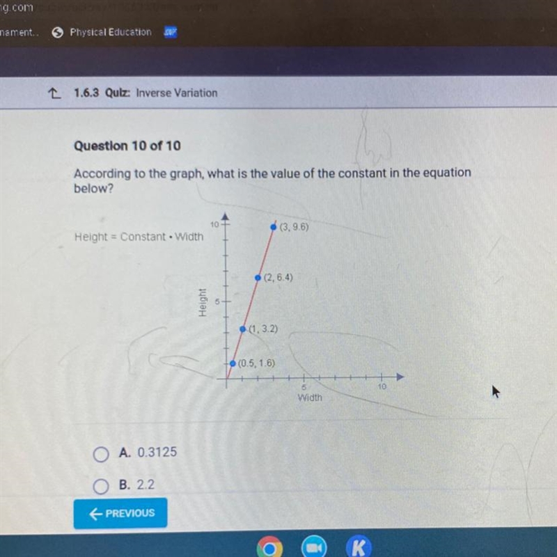 Pls help thx i don’t know what to do here options are a)0.3125b)2.2c)6.6d)3.2-example-1