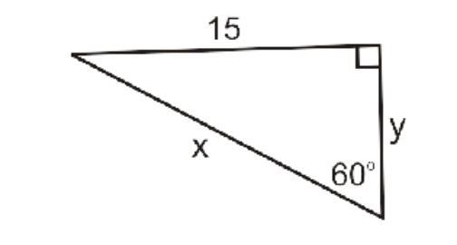 Use Special Right Triangles to solve for the value of y. Leave your answer in SIMPLIFIED-example-1