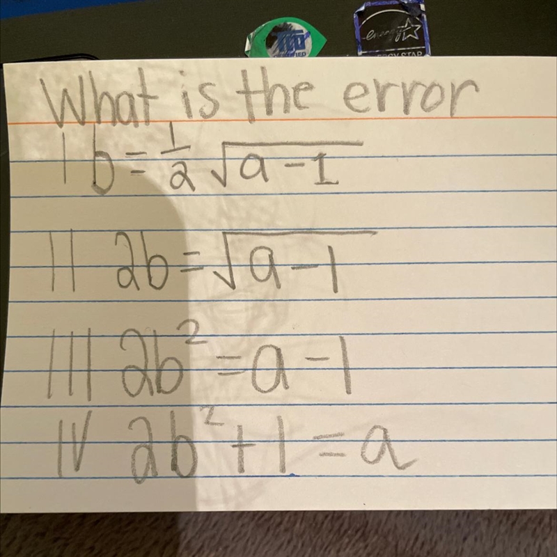 Solving rational equationsWhich step is the error.SOLVE FOR APlease explain step by-example-1