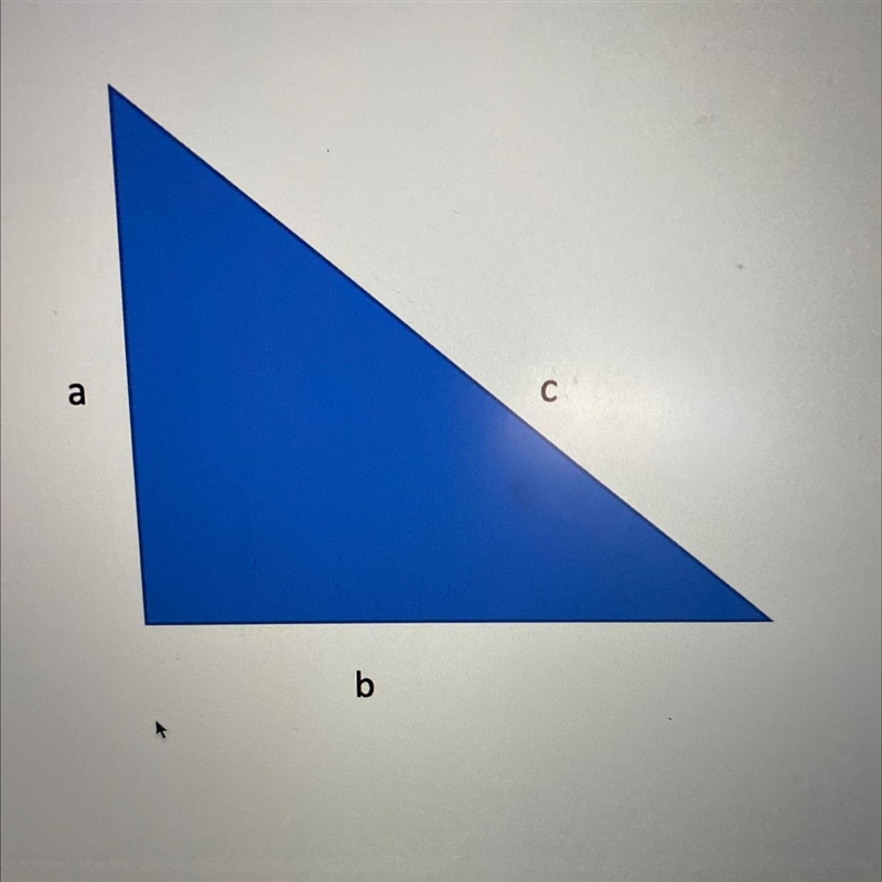 Find the value of b. a=5 and c = 10 A.9.5 B.10 C.9 D.8.7 Please can you explain.-example-1