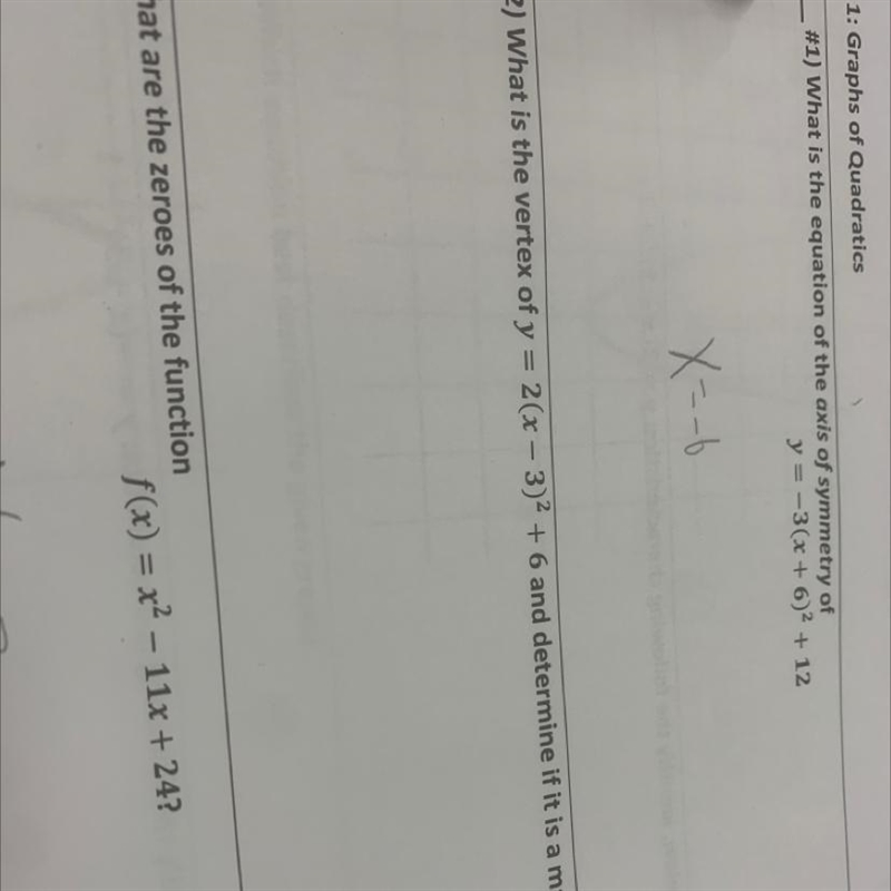 What is the vertex of y=2(x-3)^2+6 and determine if it’s maximum or minimum value-example-1