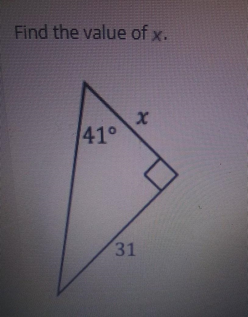 Can someone please help me find the value of x?-example-1