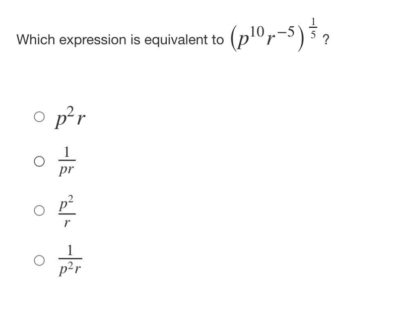 Which expression is equivalent to...-example-1