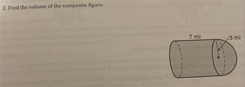 Question 2Use 3.14 for pi and round to the nearest tenth-example-1