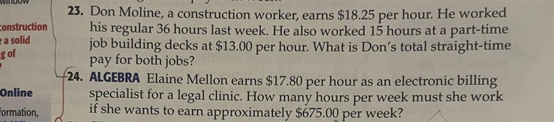 Problem 24 simply equation on how you got the answers-example-1