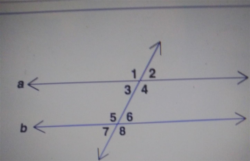 given that lines a and b are parallel and that the measure of angle 4=128° find the-example-1