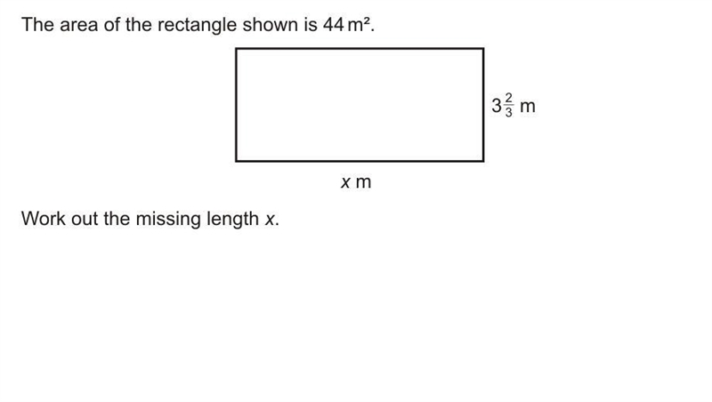 Work out the missing length x-example-1