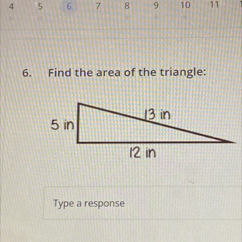 Find the area of the triangle:-example-1