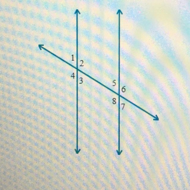 Two parallel lines are cut by a transversal as shown below.Suppose m<7=59 degrees-example-1