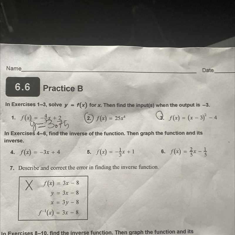 I need help with finding the answer to number 2-example-1