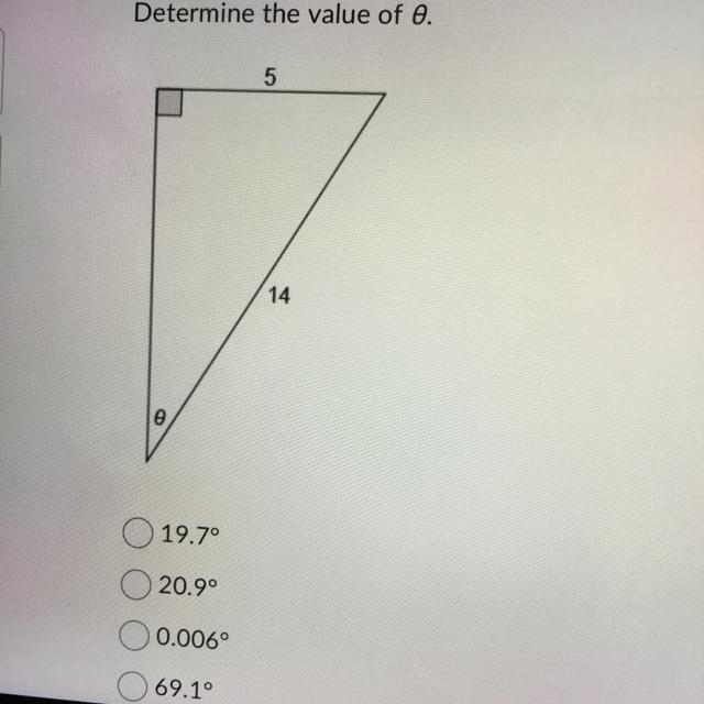 Determine the value of 0.-example-1