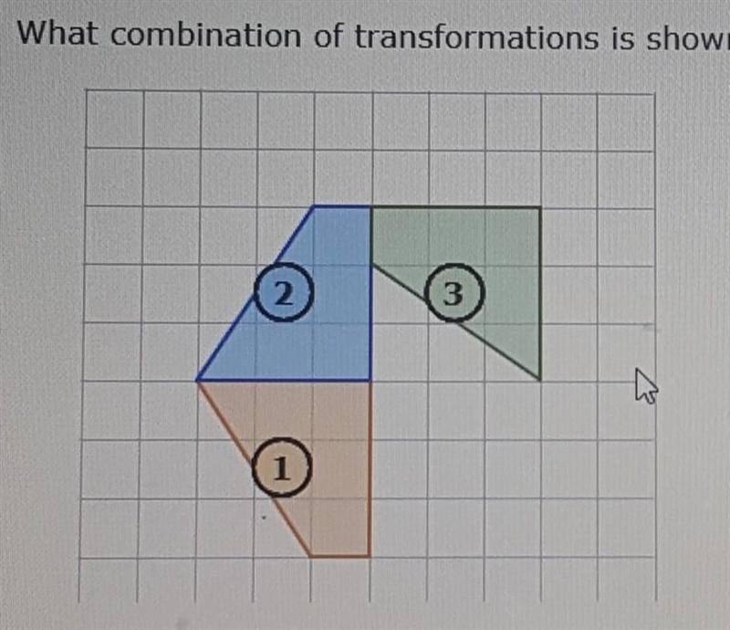 a) Rotation, then reflectionb) Reflection, then rotation c) Reflection, then translationd-example-1