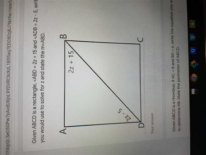 Given ABCD is a rectangle,-example-1