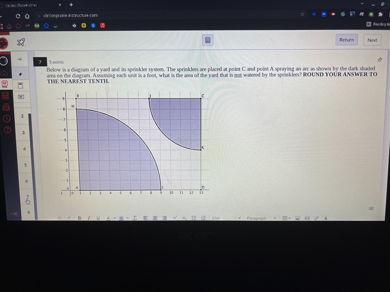 I have a question about area of an arc and i have a picture of it-example-1