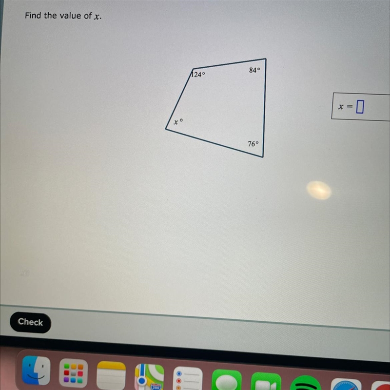 May I please get help with finding the value of x-example-1