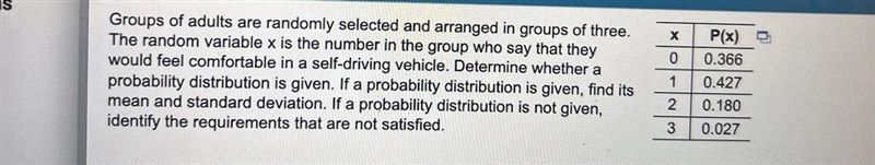 Groups of adults are randomly selected and arranged in groups of three. The random-example-1