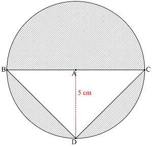 Find the area of the shaded region. Use 3.14 for π as necessary.The circle centered-example-1