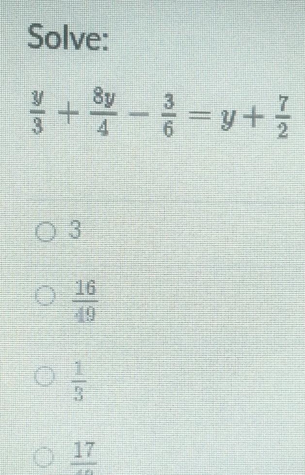 Solve: 14 3 + 3 1 1 - 2 / 2 = y + 2 / 2 + 16-example-1