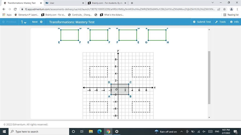 Drag the correct image to the correct location on the graph. Not all quadrilaterals-example-2