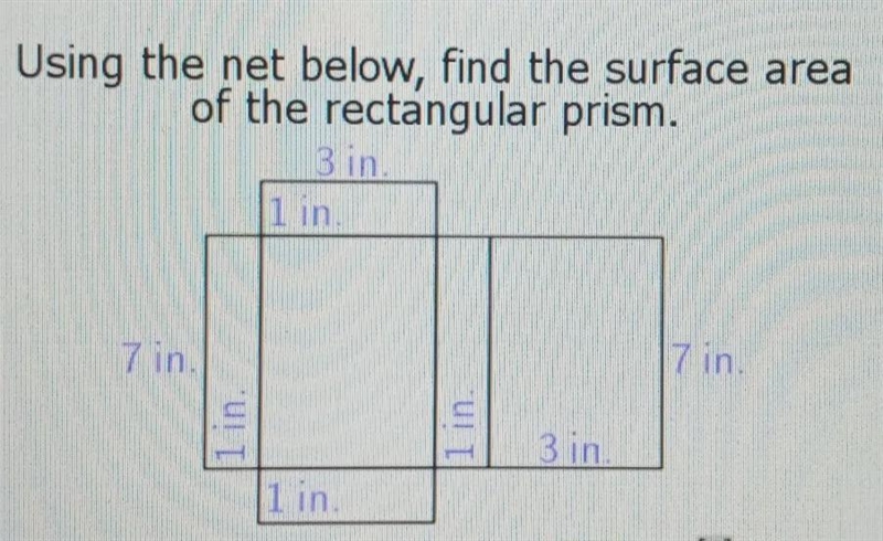 Help me with finding the surface area od a rectangular prism-example-1