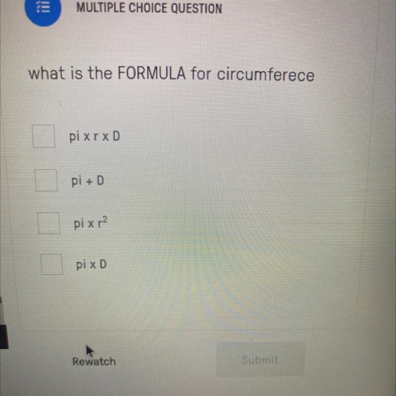 What is the FORMULA for circumferece-example-1