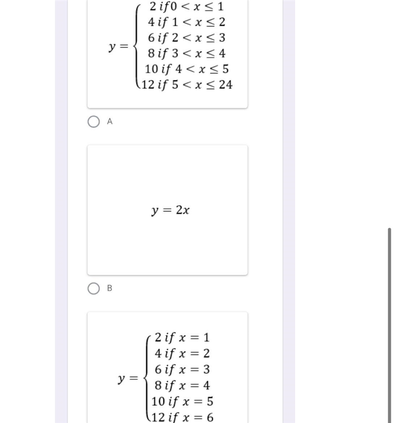 Which piecewise function best represents this situation: “a parking garage charges-example-1