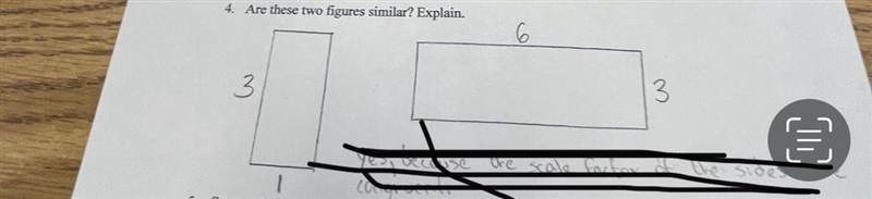 Are these two figures similar? Explain.-example-1