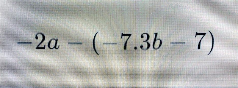 Write an equivalent expression by distributing the "-" sign outside the-example-1