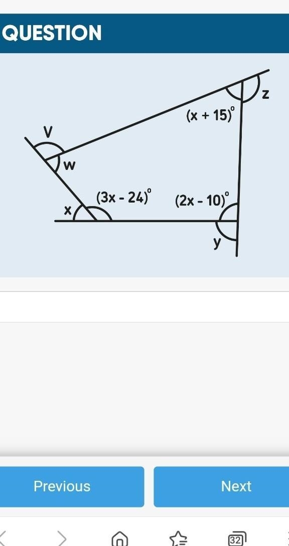 Find the value of angle W​-example-1